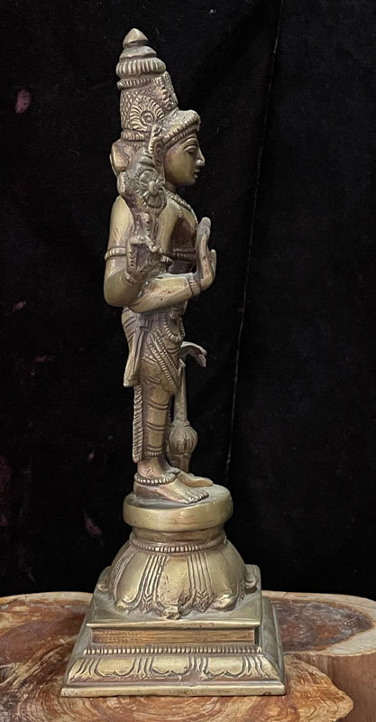 ヴィシュヌ神真鍮像